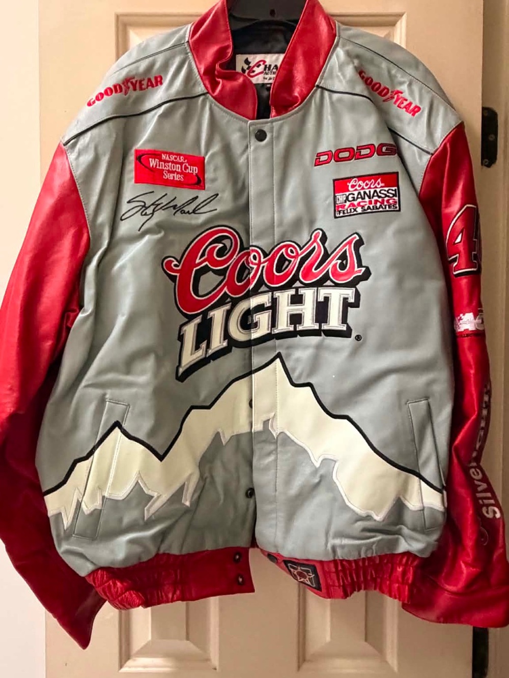Chase Authentics Red and Silver Racing Jacket